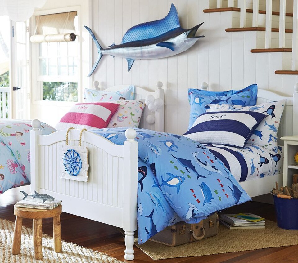 Rugby Stripe Quilt Cover Pottery Barn Kids AU